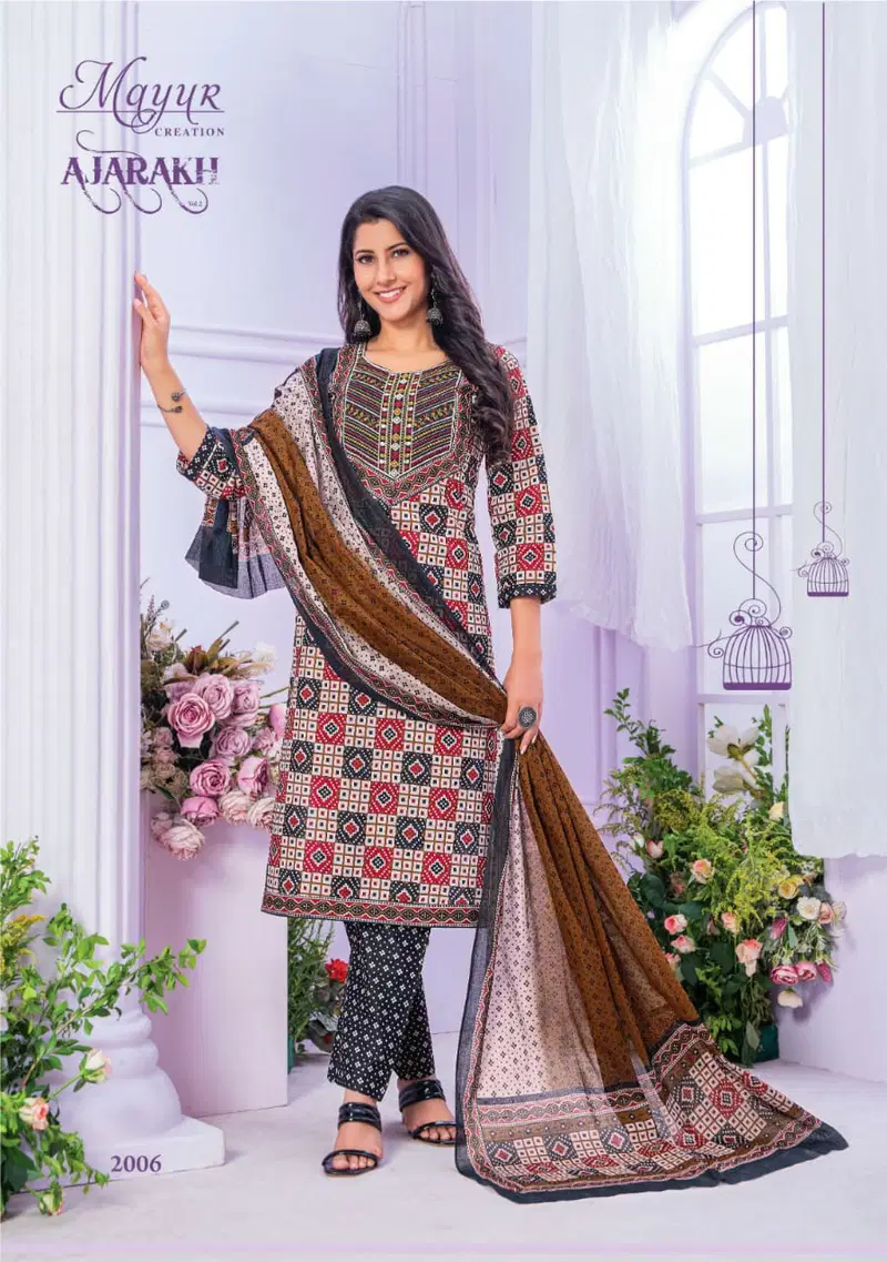 Ajarakh Vol 2 By Mayur Cotton Printed Kurti With Bottom Dupatta Wholesale Clothing Suppliers In India

